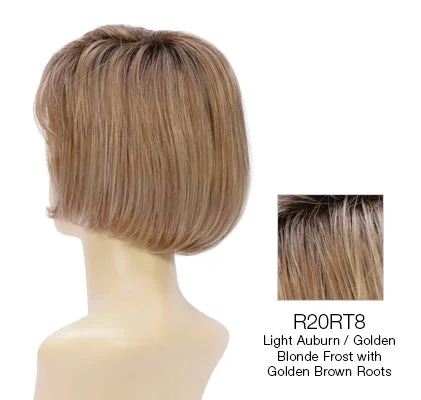 R20RT8 | Light Auburn and Golden Blonde frost with Golden Brown roots