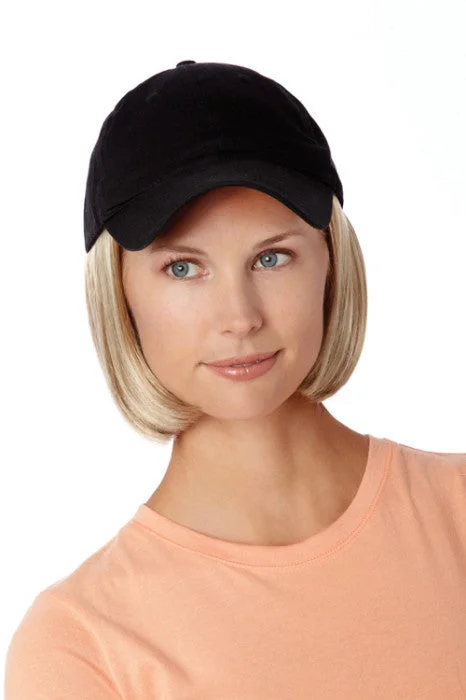 Adjustable - cap short wig for a customized and comfortable fitHenry Margu Wigs_ & Hat - Shorty Hat Black (#8225)