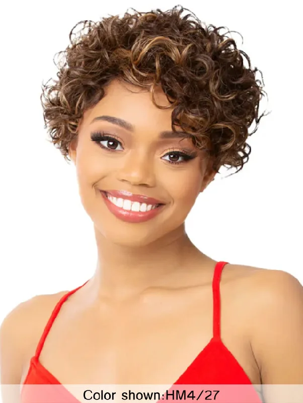 Short wig with a gradient color for a modern and stylish appearanceIts a Wig Premium Synthetic Iron Friendly Wig - TIA