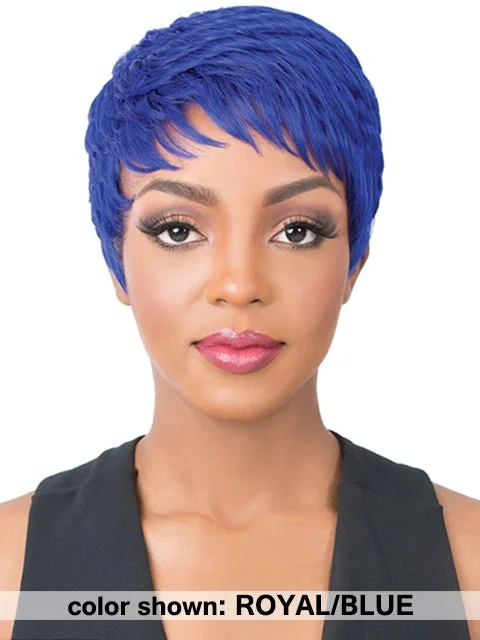 Short wig with a blunt bob cut for a modern and sleek styleIts a Wig Synthetic Wig - SUPER CUTE