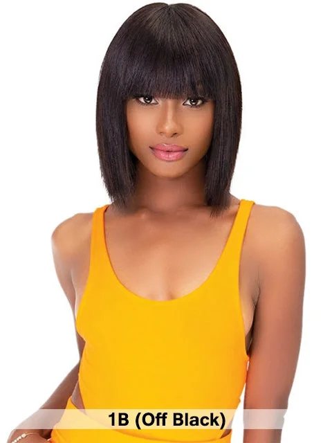 Short wig with a gradient color for a modern and stylish appearanceJanet Collection 100% Remy Human Hair Wig - TRISSA