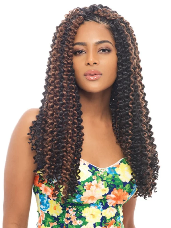 Box Braid & Plait Hair Extensions in a Jet - Black Color for a Classic Appearance*BOGO DEAL  Janet Collection Noir  Water Wave Braid 24" (WW24)