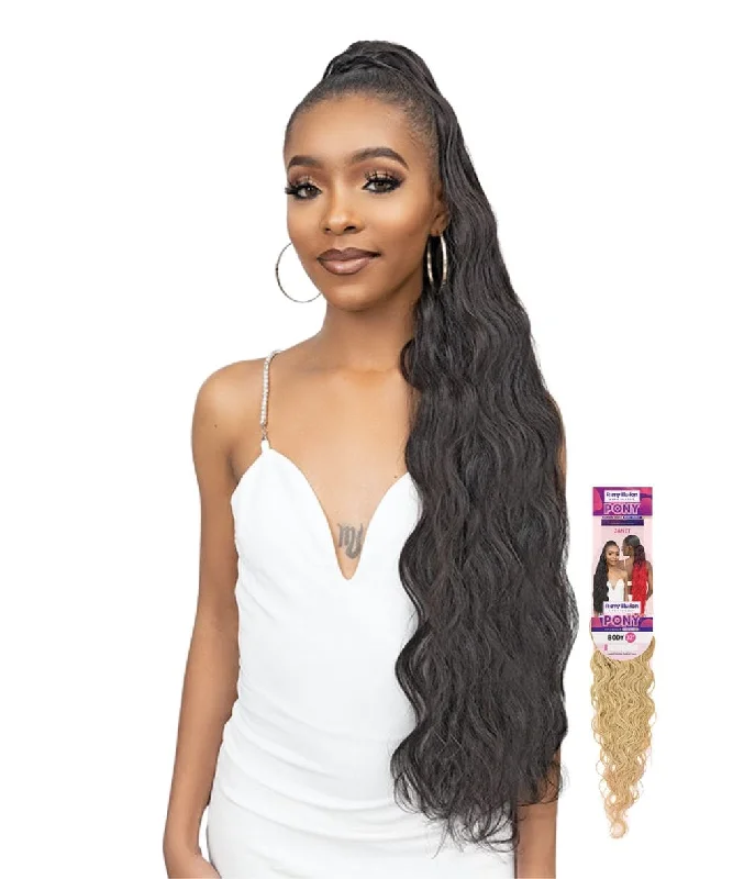 Ponytails with a natural - looking scalp for a more realistic appearanceJanet Remy Illusion Virgin Human Hair Dupe Pony - Body 32"