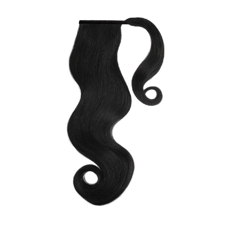 Extension ponytails with a secure elastic base for all - day comfortJET BLACK Remy Human Hair Ponytail 26" **READY TO SHIP**