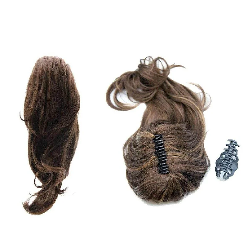 Synthetic ponytails with heat - resistant fibers for easy stylingJoann 19" - Mega Volume Long Clip-In Layered Ponytail Extension