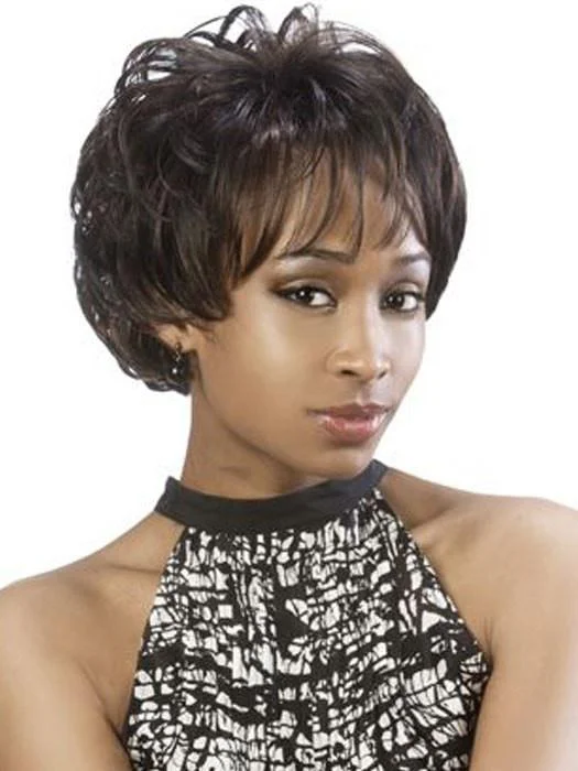 Long - length wig with a wispy fringe for a soft and feminine lookLGB-801 by Motown Tress