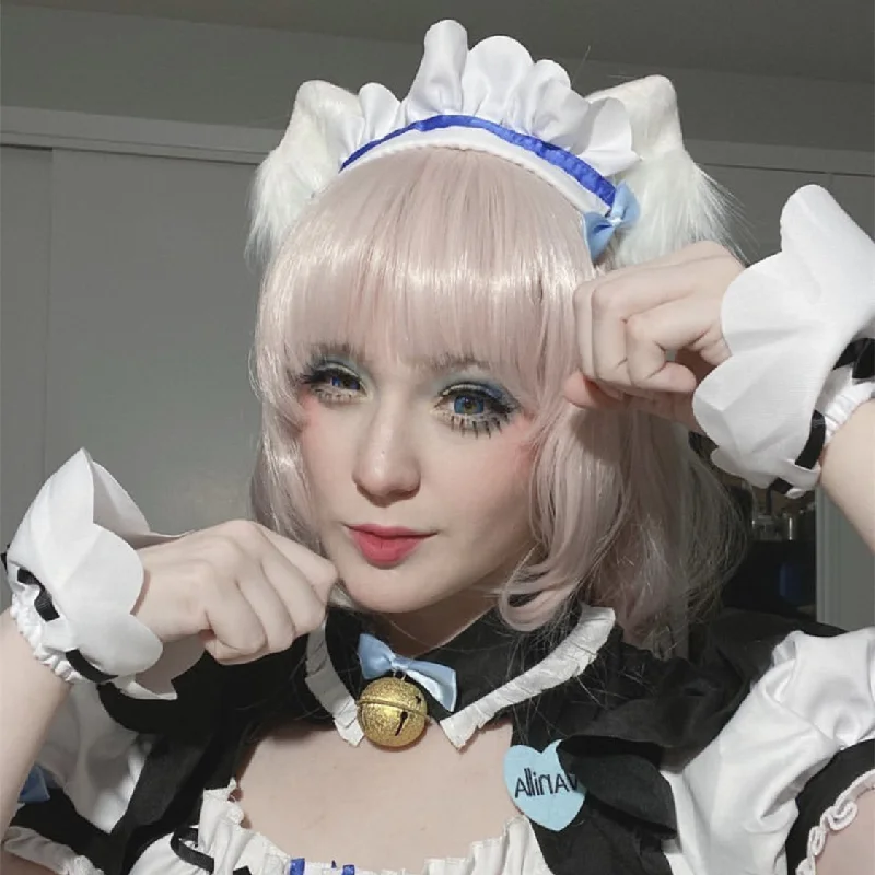 Short wig made from high - quality human hair for a luxurious feelLolita cos tara Japanese wig YV42438