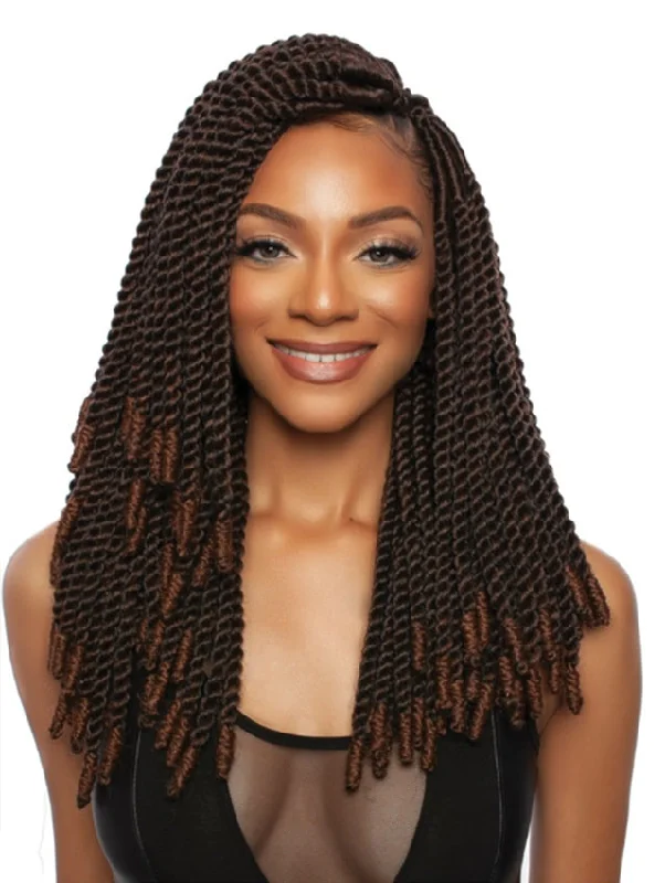 Cornrow Braid & Plait Hair Extensions with a Middle - Part for a Stylish LookMane Concept Afri Naptural 2X INVISIBLE LOCS 14" Crochet Braid (LOC212)