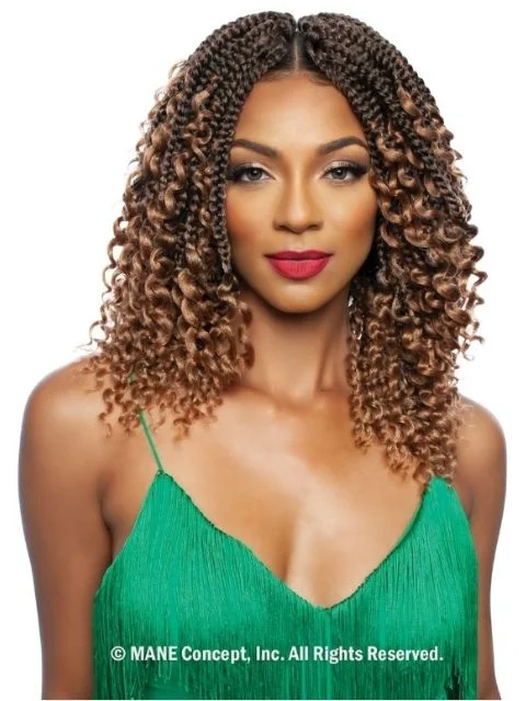 Short - Length Braid & Plait Hair Extensions for a Low - Maintenance and Edgy LookMane Concept Afri Naptural 3X BOHO BOX BRAID 12 BOX315