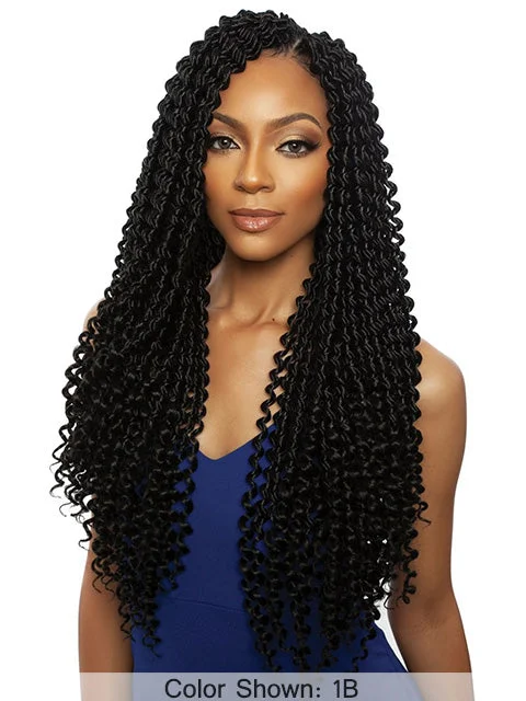 Bohemian - Style Braid & Plait Hair Extensions with Beads for a Trendy LookMane Concept Afri Naptural Dreads 3X WATER LOCS Braid 22 LOC314