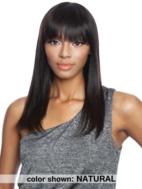 Lace - front short wig for a seamless and realistic hairlineMane Concept Trill Brazilian Virgin Remy Human Hair Full Wig - ROSY 18 (TRO101)