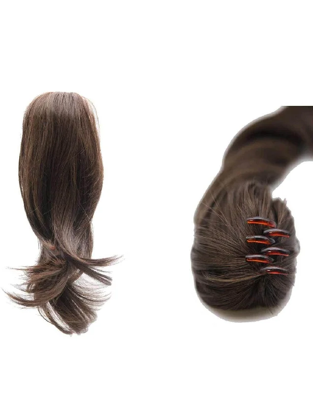 Ponytails with adjustable length for a customized fitMeghan 18'' - Natural Looking Layered Clip-In Ponytail Extension