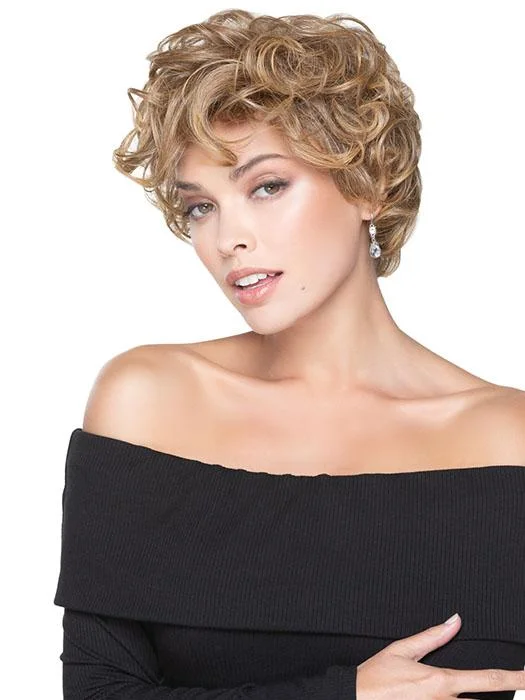 Long - length wig with a honey - blonde color for a warm and sunny appearanceModern Curls | HF Synthetic Wig (Basic Cap) | CLOSEOUT