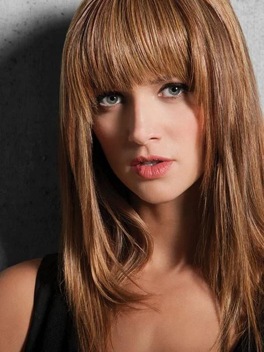 Long - length wig with a 220 - density for an extra - full appearanceModern Fringe Synthetic Clip in Bang by HAIRDO | CLOSEOUT