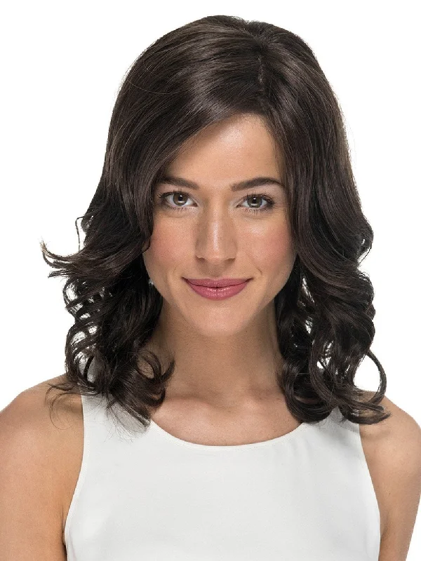 Long - length wig in a jet - black color for a classic appearanceMonroe by Estetica | Curly Synthetic Wig for Women | CLOSEOUT