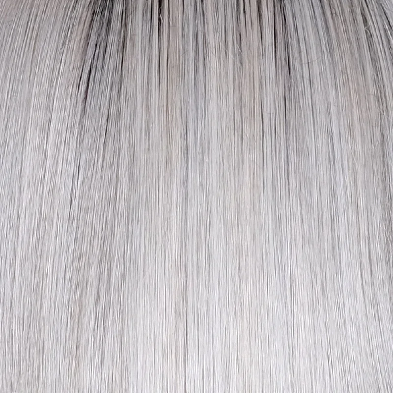 Chrome | 4R/51/56/60 | Cappuccino brown root with gradual mixture of 30% grey, 10% grey and white  at the tip