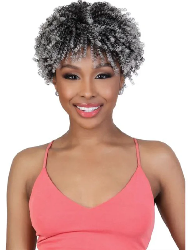 Short wig with auburn highlights for a warm and rich colorMotown Tress Premium Collection Day Glow Wig - KOA