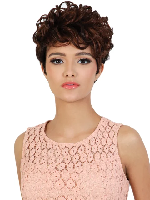 Short wig with a wavy texture for a beachy and relaxed lookMotown Tress Premium Collection Day Glow Wig - TRINI