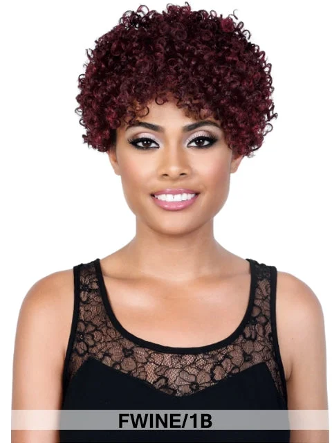 Platinum - blonde short wig for a trendy and eye - catching styleMotown Tress Premium Synthetic Wig - ALOHA