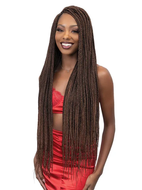 Braid & Plait Hair Extensions for a Formal Evening Event with a Sophisticated Style[MULTI PACKS DEAL] Janet Collection Nala Tress 2X BOX BRAID Crochet Braid 40 -5PCS