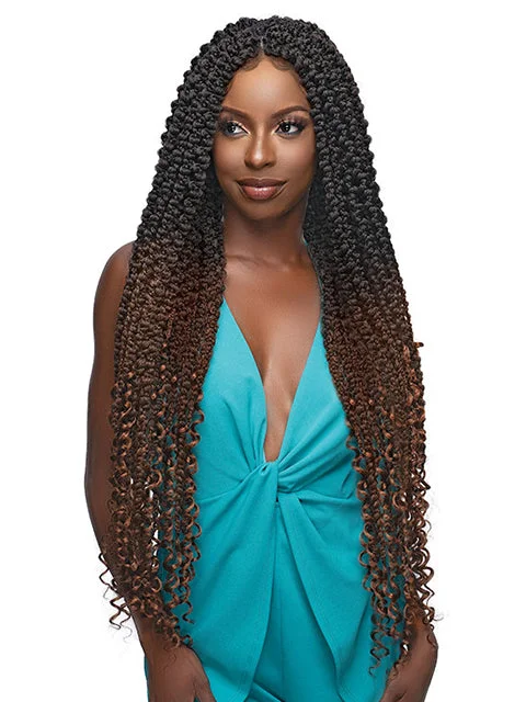 Heat - Resistant Braid & Plait Hair Extensions for Easy Styling[MULTI PACKS DEAL] Janet Collection Nala Tress FLOSSI BOX Crochet Braid 30- 5PCS