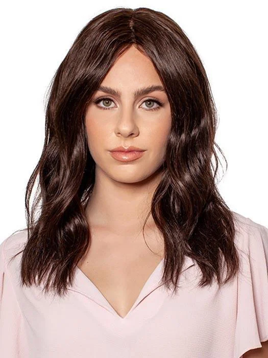 Long - length wig with a heat - resistant formula for easy styling at homeNatural Lace-Top B by Wig Pro | Remy Human Hair Top Piece | CLOSEOUT