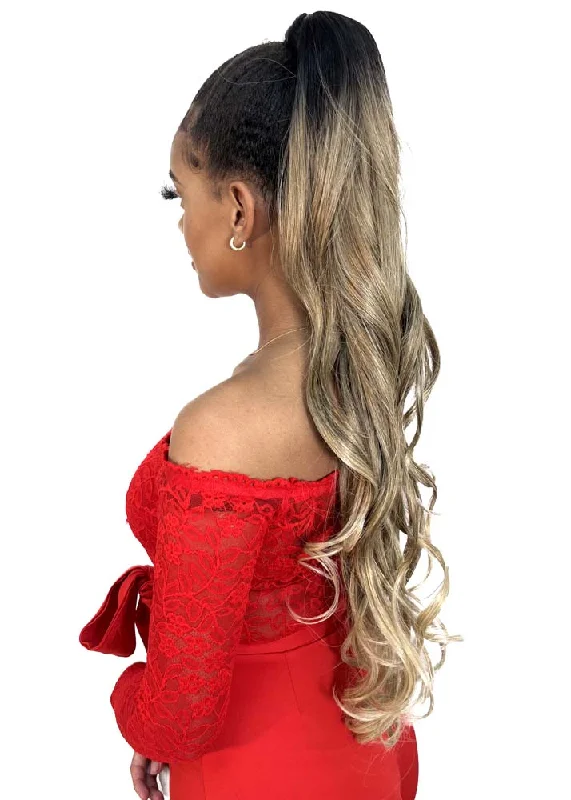 Synthetic ponytails with heat - resistant fibers for easy stylingOakley Ponytail