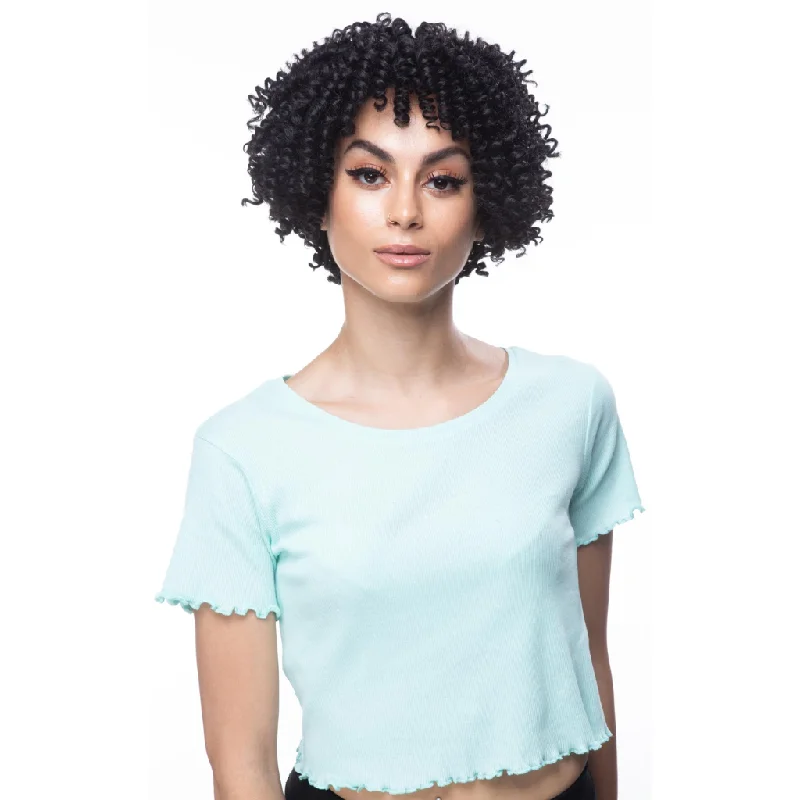 Short wig with a pixie cut for a bold and edgy lookObsession Synthetic Lavish Short Curly Hair Wig - Ivanna