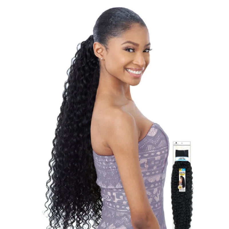 Extension ponytails with a secure elastic base for all - day comfortOrganique Pony Pro Wrap-Around Ponytail - Super Curl 32"