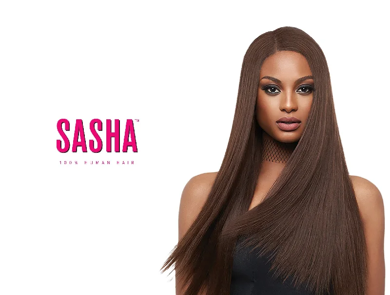 Ponytails with adjustable length for a customized fitOUTRE HUMAN HAIR WEAVE SASHA YAKI (8"/10"/12")