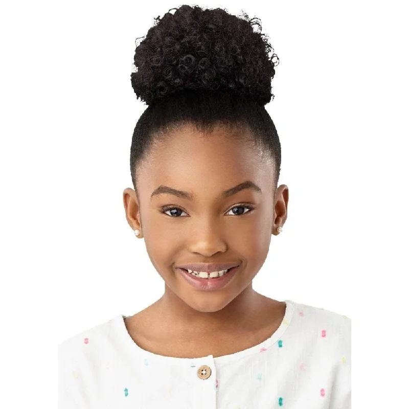 Ponytails with a natural - looking scalp for a more realistic appearanceOutre Lil Looks Drawstring Ponytail - Mini Coily Puff