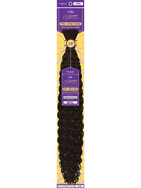 Box Braid & Plait Hair Extensions in a Jet - Black Color for a Classic Appearance[MULTI PACK DEAL] Outre Premium Purple Pack Brazilian Bundle- Single Collection DOMINICAN CURL Braids" 10pcs