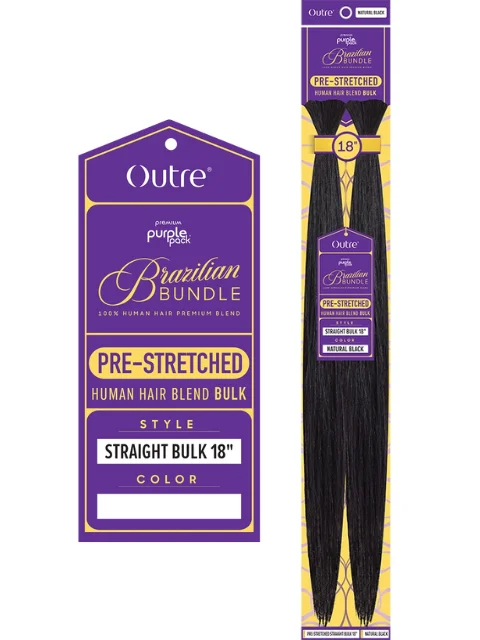 Waterfall Braid & Plait Hair Extensions for a Feminine and Elegant StyleOutre Premium Purple Pack Brazilian Bundle STRAIGHT Bulk