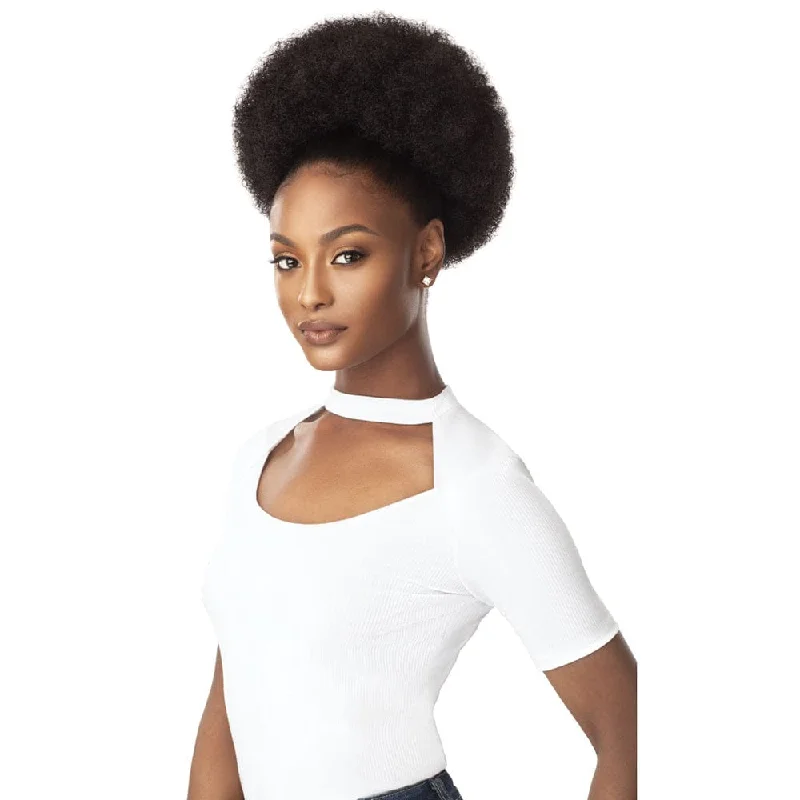 Ponytails with adjustable length for a customized fitOutre Synthetic Quick Ponytail - Afro Puff XL