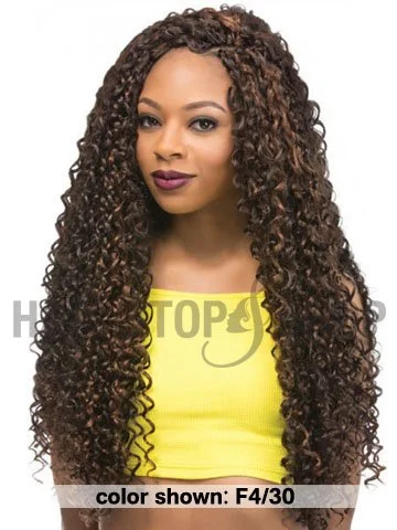 Fishtail Braid & Plait Hair Extensions with a Side - Part for a Flattering Style[MULTI PACKS DEAL] Outre X-Pression BAHAMAS CURL Braid 24 (10pcs)