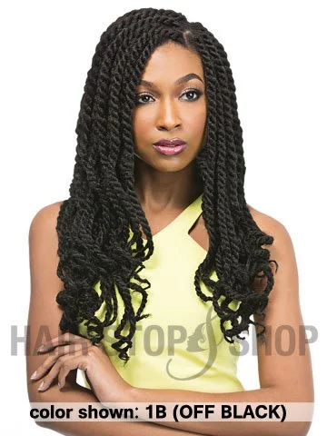 Cornrow Braid & Plait Hair Extensions with a Middle - Part for a Stylish Look[MULTI PACKS DEAL] Outre X-Pression CUEVANA TWIST 18 Braid (10pcs)