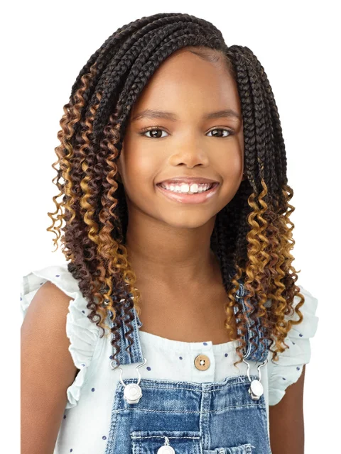 Braid & Plait Hair Extensions for a Formal Evening Event with a Sophisticated Style[MULTI PACK DEAL]  Outre X-Pression Lil Looks 2X BOX BRAID SWEETY Crochet Braid 8"- 10 pcs