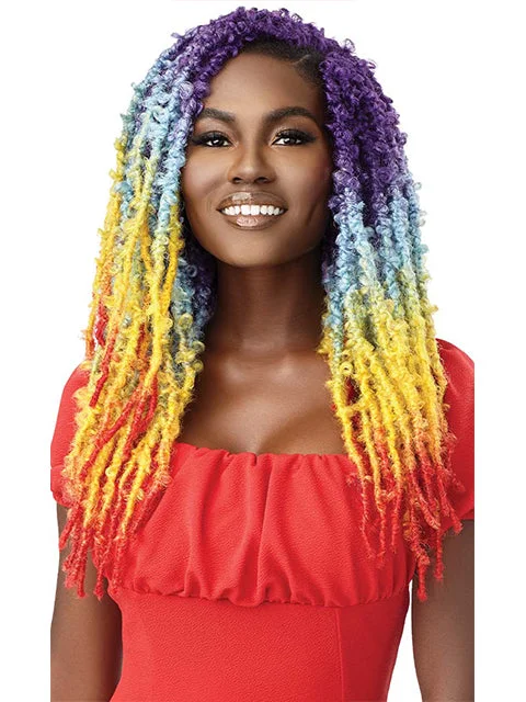 Braid & Plait Hair Extensions with a Curly End for a Playful Vibe[MULTI PACK DEAL]  Outre X-Pression Twisted Up BUTTERFLY JUNGLE ISLAND SUMMER LOCS 18" 10packs