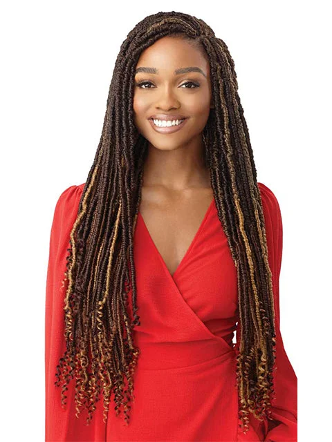 Braid & Plait Hair Extensions in a Burgundy Color for a Bold and Unique Look[MULTI PACK DEAL] Outre X-Pression Twisted Up HAWAIIAN CLOVER LOCS Crochet Braid 24"  10pcs