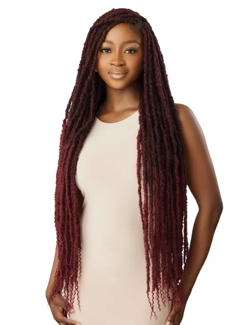 Braid & Plait Hair Extensions with a Straight End for a Sleek Appearance[MULTI PACK DEAL]  Outre X-Pression Twisted Up INFINITY LOCS Crochet Braid 32"- 10 pcs