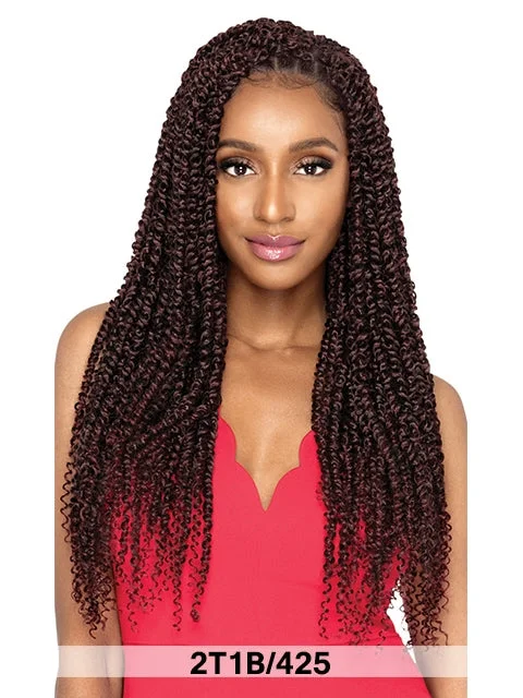 Braid & Plait Hair Extensions in a Burgundy Color for a Bold and Unique LookOutre X-Pression Twisted Up PASSION BOHEMIAN FEED TWIST Crochet Braid 22