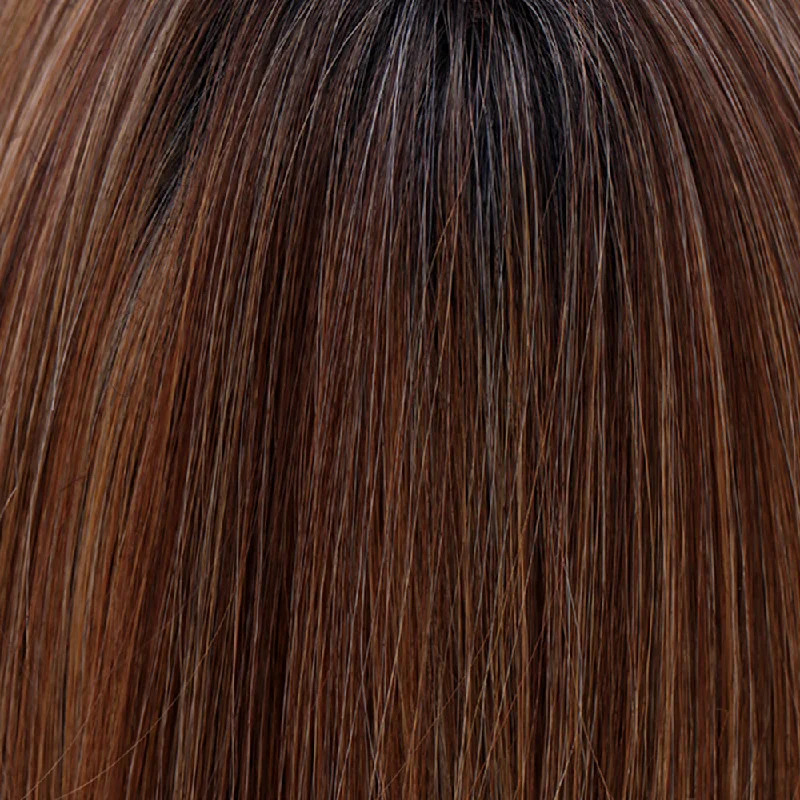 Mocha with Cream | 2R/613/30/6 | A rich darkest brown root with a blend of dark chocolate brown and cinnamon, along with milk chocolate, cool blonde and light blonde highlights