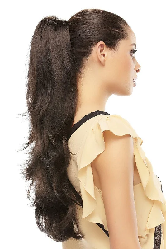 Ponytails with a side - swept bang for a flattering and stylish lookProvocative Hairpiece by easiHair | Synthetic