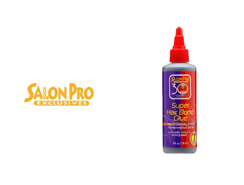 Extension ponytails with a secure elastic base for all - day comfortSALON PRO 30SEC SUPER HAIR BOND GLUE ( PROFESSIONAL SPEED)