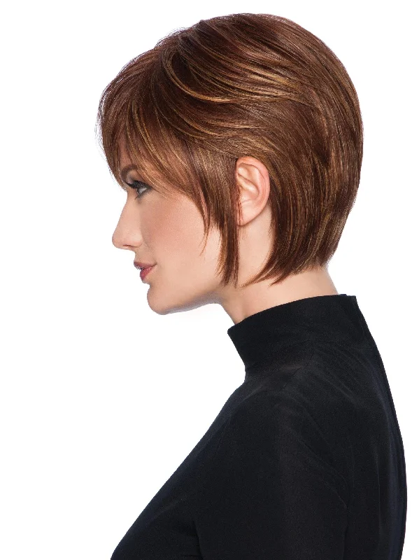 Lace - front short wig for a seamless and realistic hairlineSAMMI | - heat friendly standard cap wig