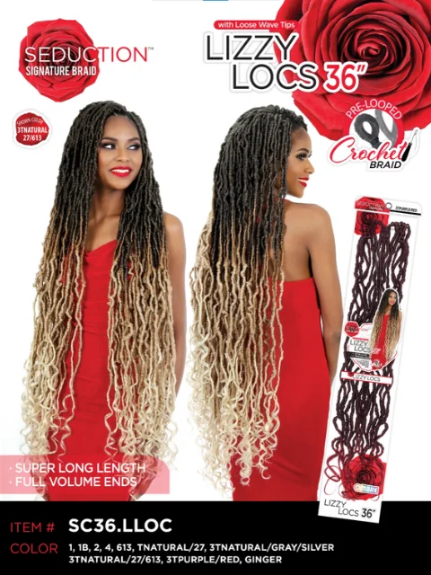 Sew - in Braid & Plait Hair Extensions for a Long - Lasting and Secure StyleSeduction Signature Braid LIZZY LOCS 36" Crochet Braid SC36.LLOC