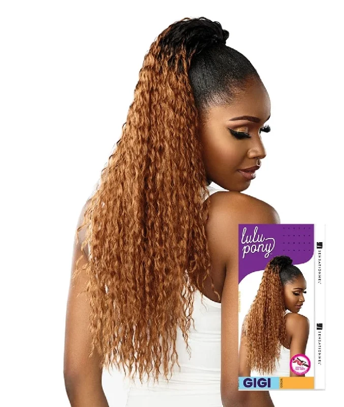 Human hair ponytails with a natural shine for a luxurious lookSensationnel Lulu Pony - Gigi