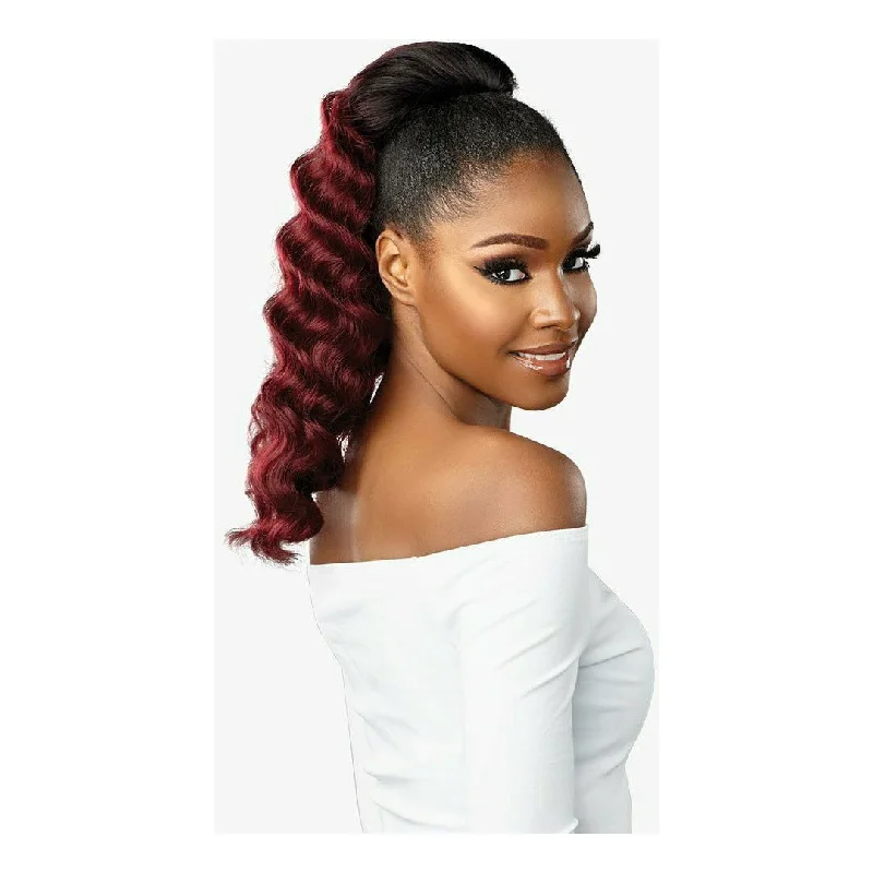 High - volume ponytails for a bold and glamorous appearanceSensationnel Lulu Pony Synthetic Drawstring Ponytail - Lala