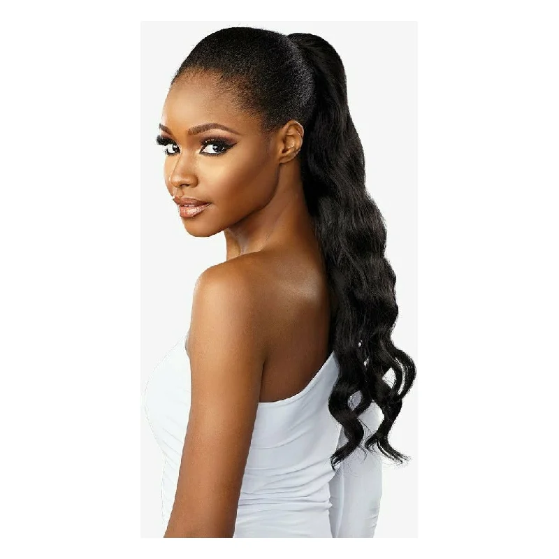 Human hair ponytails with a natural shine for a luxurious lookSensationnel Lulu Pony Synthetic Drawstring Ponytail - Nana