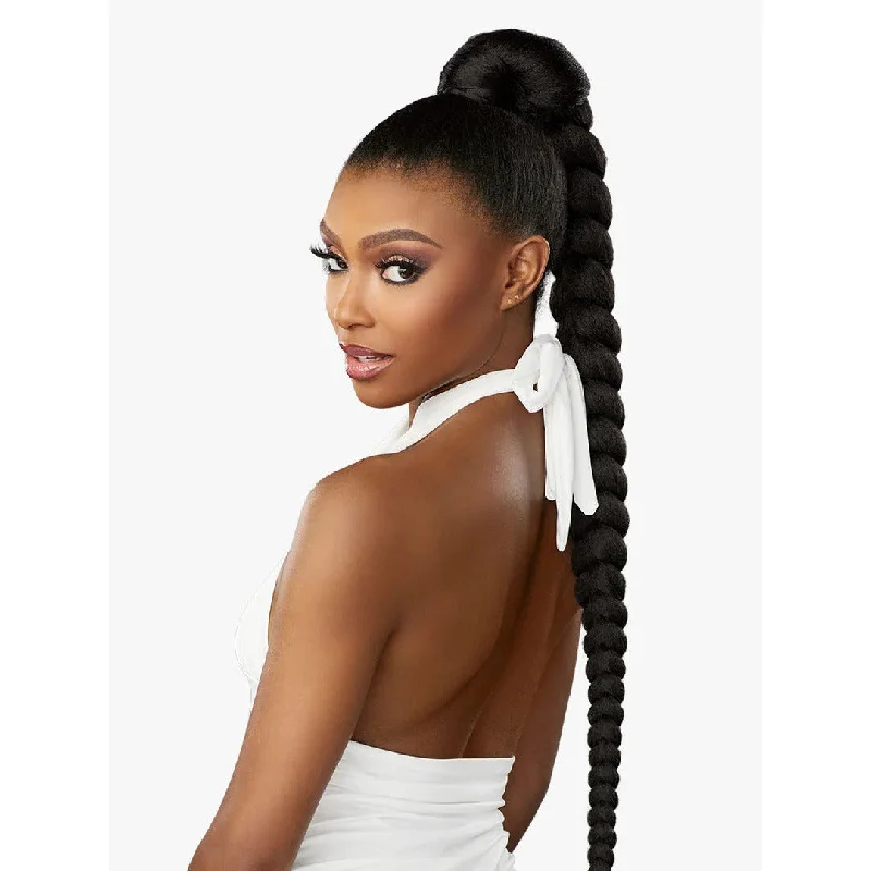 Synthetic ponytails with heat - resistant fibers for easy stylingSensationnel Lulu Pony Wrap Synthetic Ponytail - Wrap 1